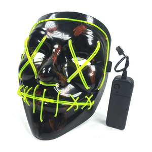 Novità Halloween 2023 Maschera Illuminata Integrale Maschere <span class=keywords><strong>Joker</strong></span> con LED Lampeggianti per Feste - Product Image 6