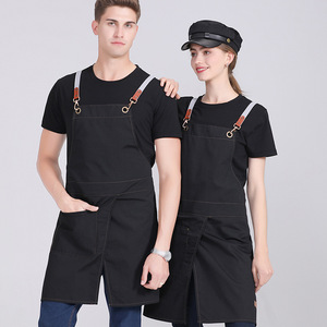 Grembiule da Chef in Tela Personalizzabile con Logo, Durevole, Riutilizzabile, Lavabile, con Cinturino Regolabile per il Collo e Spacco sul Retro, Ideale per Cucina e Barman - Product Image 5