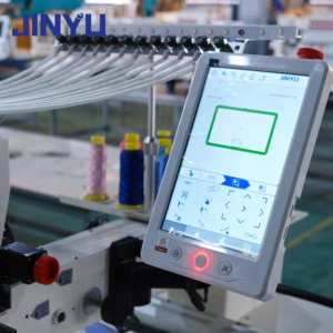 Jinyu nóng bán tốc độ cao tự động đa chức năng duy nhất đầu 12 kim 500x800mm cap thêu máy vi tính - Product Image 5