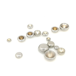 Support rond en acier inoxydable pour la pose de pierres précieuses et zircons, accessoires de bijouterie DIY, vente en gros - Product Image 5