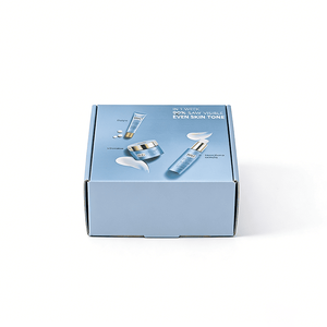 Boîte en carton ondulé personnalisée bleu clair avec emballage pour produits de soin, solutions d'expédition pour coffrets cosmétiques et de beauté - Product Image 4