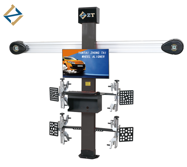 Zhong Tai ZT-6 Mobile Automatic Computerized Manual Four Positioning 3D Wheel Alignment Machine 220rpm Balancing Speed