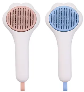 Cat Dog Hair Shedding And Grooming Comb Pet Self Cleaning Slicker Pin Brush Tool