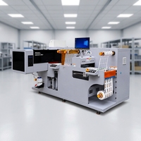 Imprimante d'étiquettes UV avec découpe, laminage à froid, estampage, presse numérique industrielle, imprimante d'étiquettes UV Flex BOPP PET