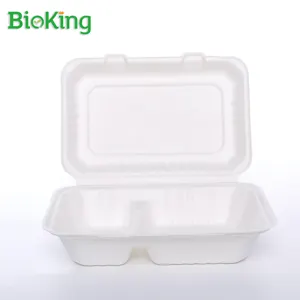 BioKingMordenスタイルランチチャイニーズフードボックスチャイナクラムシェルパッケージ