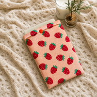 Sarung Pelindung E-Reader Berbahan Katun Khusus dengan Lapisan Busa, Sarung Kanvas untuk Kindle Kobo, Kantong Sarung Buku, Sarung Kindle Khusus