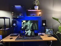 Moniteur actif de studio YAMAHA HS8 120W pour l'enregistrement, le mixage et la production musicale YAMAHA HS7