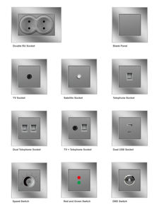 Prese <span class=keywords><strong>e</strong></span> Interruttori Elettrici da Parete in Alluminio Standard UE, Fornitura all'Ingrosso Nero, Oro, Bianco, Grigio - Product Image 5