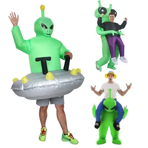 Regalo di Halloween di carnevale divertente fantasma alieno disegni costumi gonfiabili per adulti Costume gonfiabile mascotte Costume