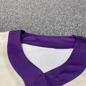 Maillots de baseball unisexes personnalisés de haute qualité, double face, en Spandex/Polyester, anti-UV, grandes tailles, vêtements de sport vierges pour le softball - Product Image 4