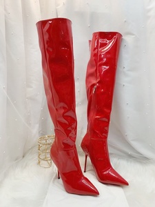 Custom-made Western Over-the-Knee High <b>Heeled</b> Stiletto Boots Waterproof Fashion Design for Women Autumn/Winter - Product Image 6