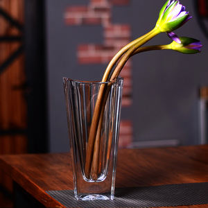 Leicht Luxuriöse Klassische Bleifreie Kristallglas-Blumenvase Gold-Bemaltes <span class=keywords><strong>Terrarium</strong></span> Hydroponisches Industrielles Europäisches Design Umweltfreundlich - Product Image 3