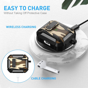 Étui de protection d'armure de camouflage pour Apple <span class=keywords><strong>Airpods</strong></span> 1/2/<span class=keywords><strong>3</strong></span> <span class=keywords><strong>Pro</strong></span> housse antichoc en TPU <span class=keywords><strong>Samsung</strong></span> galaxy Buds3 sac de protection pour écouteurs - Product Image 5