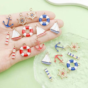 จี้รูปสมอเรือ ซีรีส์ Nautical Anchor ผลิตจากโลหะผสมสังกะสี ขนาดกลาง เหมาะสำหรับทำเครื่องประดับ DIY - Product Image 2