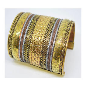 2027 Most Popular Tone Bracelet Wholesale Women's High Quality Jewelry polished brass kada <b>bangle</b> - Product Image 1