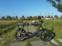 Vélo électrique de banlieue 48V avec double batterie au lithium 15Ah et moteur haute puissance Hengtach - Pneus larges de 20 pouces, longue autonomie, 7 vitesses