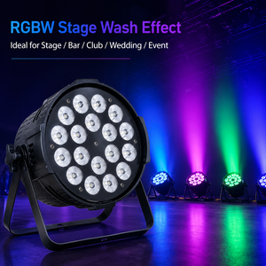 18 LED Four Color Mixing PAR Stage Wash <b>Light</b> with Digital Control for <b>DJ</b> Party Wedding and Concert - Product Image 2