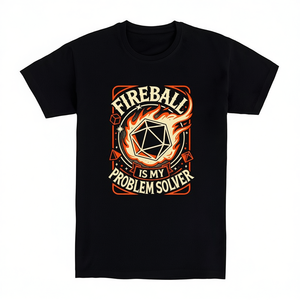 Camiseta Fireball Is My Problem Solver, color negro, unisex, talla para adultos - Product Image 2