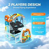 Simulateur de parapente VR double poste pour usage commercial en intérieur, machine de jeu de vol pour parcs d'attractions et centres commerciaux