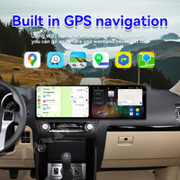 ZWNAV Lecteur DVD à double écran de 10,1 pouces, mise à niveau de l'autoradio pour Toyota Prado 2010-2020, autoradio GPS Android, CarPlay sans fil, GPS
