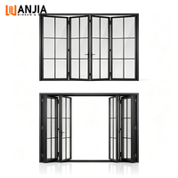 Portes pliantes insonorisées à cadre fin pour hôtels, portes de séparation intérieures en aluminium