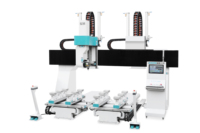 Centre d'usinage CNC 5 axes entièrement automatique, nouveau modèle JR-T2+2, pour la fabrication de pieds de table et de chaise
