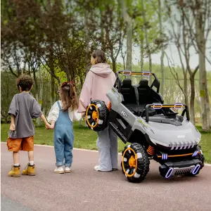 רכב מופעל סוללה לילדים 2 מושבי בטיחות/מכוניות ילדים 24v נסיעה גדולה חשמלית על מכונית/חשמלית לילדים עם 2023 שליטה מרחוק