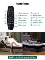 Elektrisches King-Size Modernes Metall-Verstellbett TV-Halterung Bluetooth Leiser Motorisierter Anti-Schnarch-Massage-Mechanismus für Hotel Schule Schlafzimmer