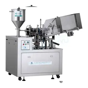 Sanitary SS Facial Cream Tooth Paste Ointment Pipe Filling Sealing Making Machine Plastic Aluminum Tube fill equipment