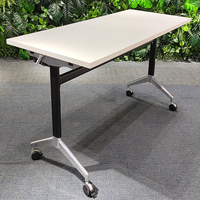 Table de formation pliable Greatway QM-34, mobilier de bureau moderne avec roulettes pour l'école ou le lieu de travail