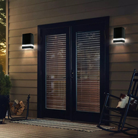 Europe marché moderne décoration aluminium IP65 3000K 9W haut vers le bas extérieur mur d'éclairage mural extérieur led applique murale