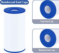 Filtre Cryspool compatible avec C-4335, PRB35-IN, FC-2385, 35 Sq. Lot de 2 cartouches filtrantes pour spa, support OEM