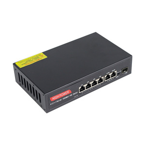 High Power 7 Port Gigabit PoE <b>Switch</b> 48V 1000Mbps Industrial <b>Network</b> For Monitoring And Ap - Product Image 1