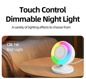 Tốt nhất sản phẩm bán chạy 2025 15 Wát Công suất đầu ra ba-trong-một sạc không dây với loa và RGB ánh sáng ban đêm sạc không dây - Product Image 3