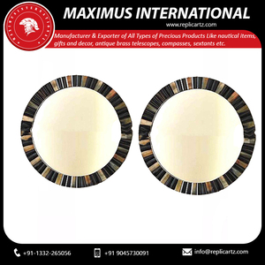 Indian Inlay Horn <b>Mirror</b> <b>Frame</b> Art Deco Design Style Hanging Farmhouse Wall <b>Mirror</b> for Beach Nautical Decor - Product Image 6