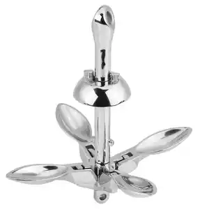 Aleader High Quality Marine Hardware Yacht Accessories Mirror Polished Stainless Steel 316 2205 Folding Anchor