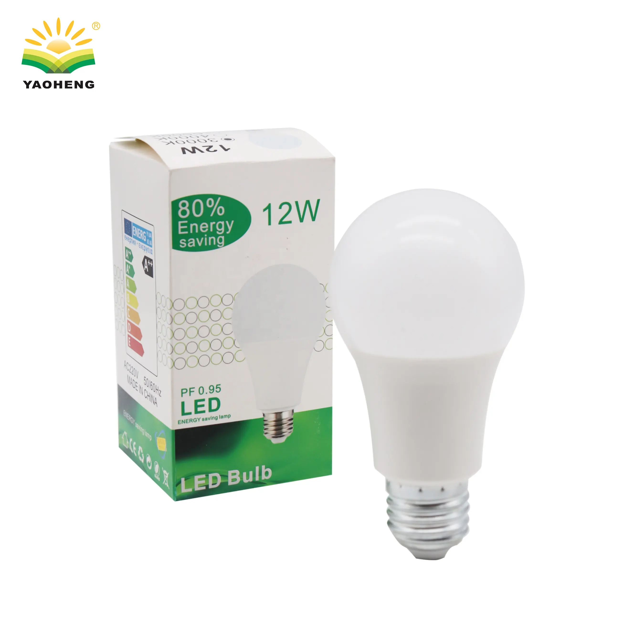 2700k-6500k Aluminum waterproof plastic electric A shaped bulb led e27 light bulb lighting bulbs & tubes