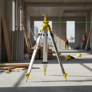 Livella Laser Industriale Stanley MIS0273 con Treppiede in Alluminio, Luce Verde, Alimentazione a Batteria al Litio, Made in Italy - Product Image 3