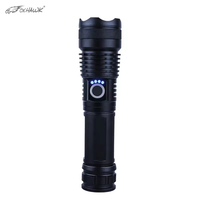 Lampe torche portable 1000 lumens, rechargeable par USB, en alliage d'aluminium, avec zoom, indice de protection IP65, lampe LED tactique pour extérieur