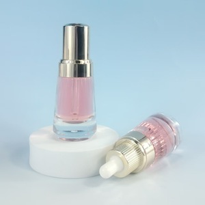 <span class=keywords><strong>30Ml</strong></span> Thủy Tinh Hình Nón Tinh Dầu Tinh Chất Chai Xoay Thiết Kế Mạ Điện Vai Tay Áo Bơm Phun - Product Image 4