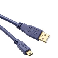 Câble Mini USB 5P haute vitesse avec double anneau magnétique pour outil de diagnostic automobile