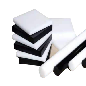 พลาสติกสีขาว <span class=keywords><strong>Delrin</strong></span> acetal POM แผ่นกระดานก้านสีดำ - Product Image 3