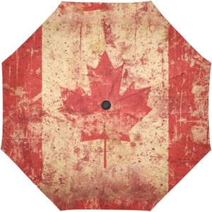 2024 US American Flag Promotional Three-Fold Nylon Pongee Custom Logo Digital Printing Hanging Folding <b>Umbrella</b> for Automotive - Product Image 3