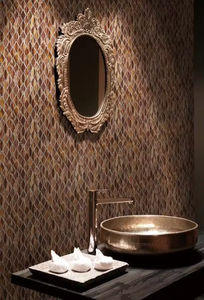 Vente en gros de mosaïque en verre poli et mat en forme de lanterne, effet fusion à chaud - Product Image 5