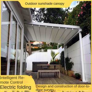 <span class=keywords><strong>Toldo</strong></span> Telescópico Eléctrico para Exteriores, para Patio, Terraza, Balcón, Techo Pequeño, Plegable, Impermeable - Product Image 5