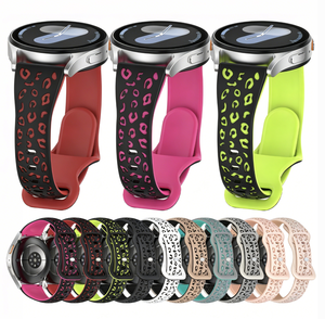 Correa de <span class=keywords><strong>reloj</strong></span> de silicona delgada con estampado de leopardo 12mm 16mm 18mm 20mm 22mm - Product Image 1