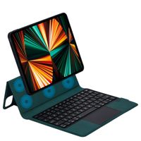 Keyboard Lipat Pintar Mekanik Touchpad Nirkabel RGB Backlit Anti Tumpah Magic Split untuk iPad Pro 11 Inch Model Terbaru Scissor