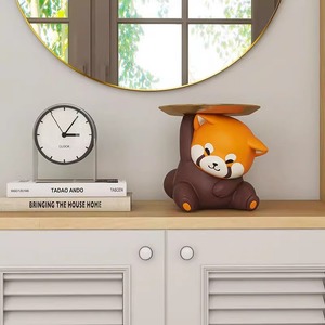 Raccoon Key Storage Ornament Resin Decorative Tray For Entryway Home Desktop Living Room Modern Animal Print Design - Product Image 3