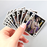 Cartes à Jouer Thème Romance des Trois Royaumes, Jeu de Cartes de Poker Personnalisé avec Personnages d'Anime, Cartes de Poker en Papier Double Face