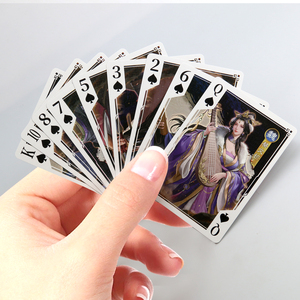 Romance of the Three Kingdoms Themed Playing Cards Custom Anime Character Poker Deck Double-Sided <b>Paper</b> Poker Cards - Product Image 4